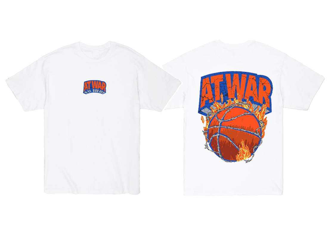 Knicks Logo Flip T-Shirt (WHITE)