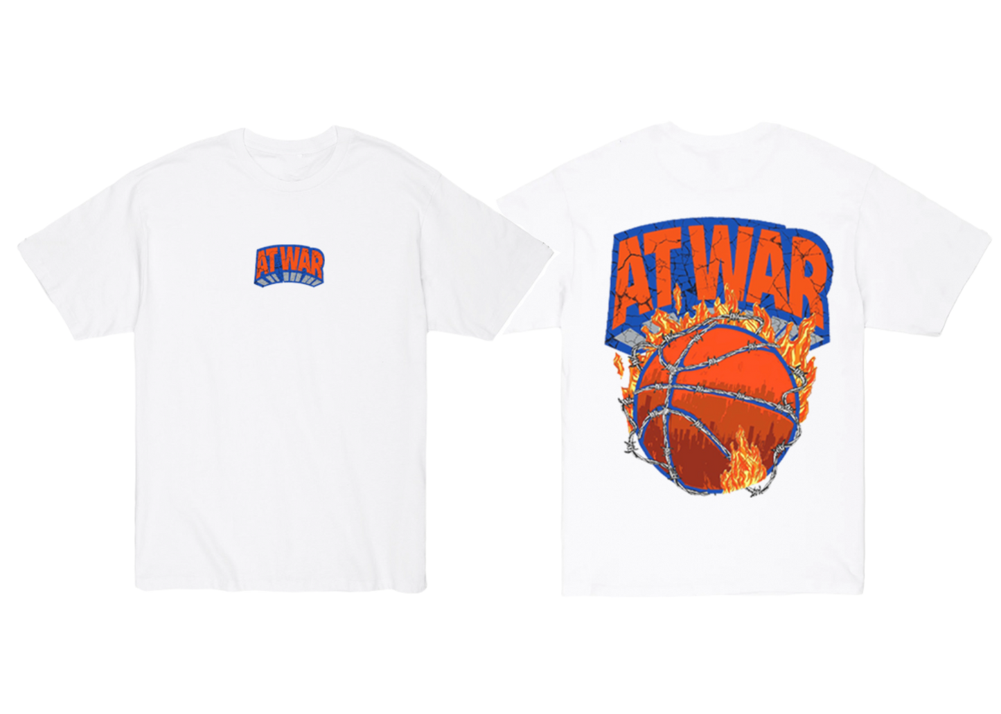 Knicks Logo Flip T-Shirt (WHITE)