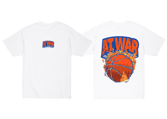 Knicks Logo Flip T-Shirt (WHITE)