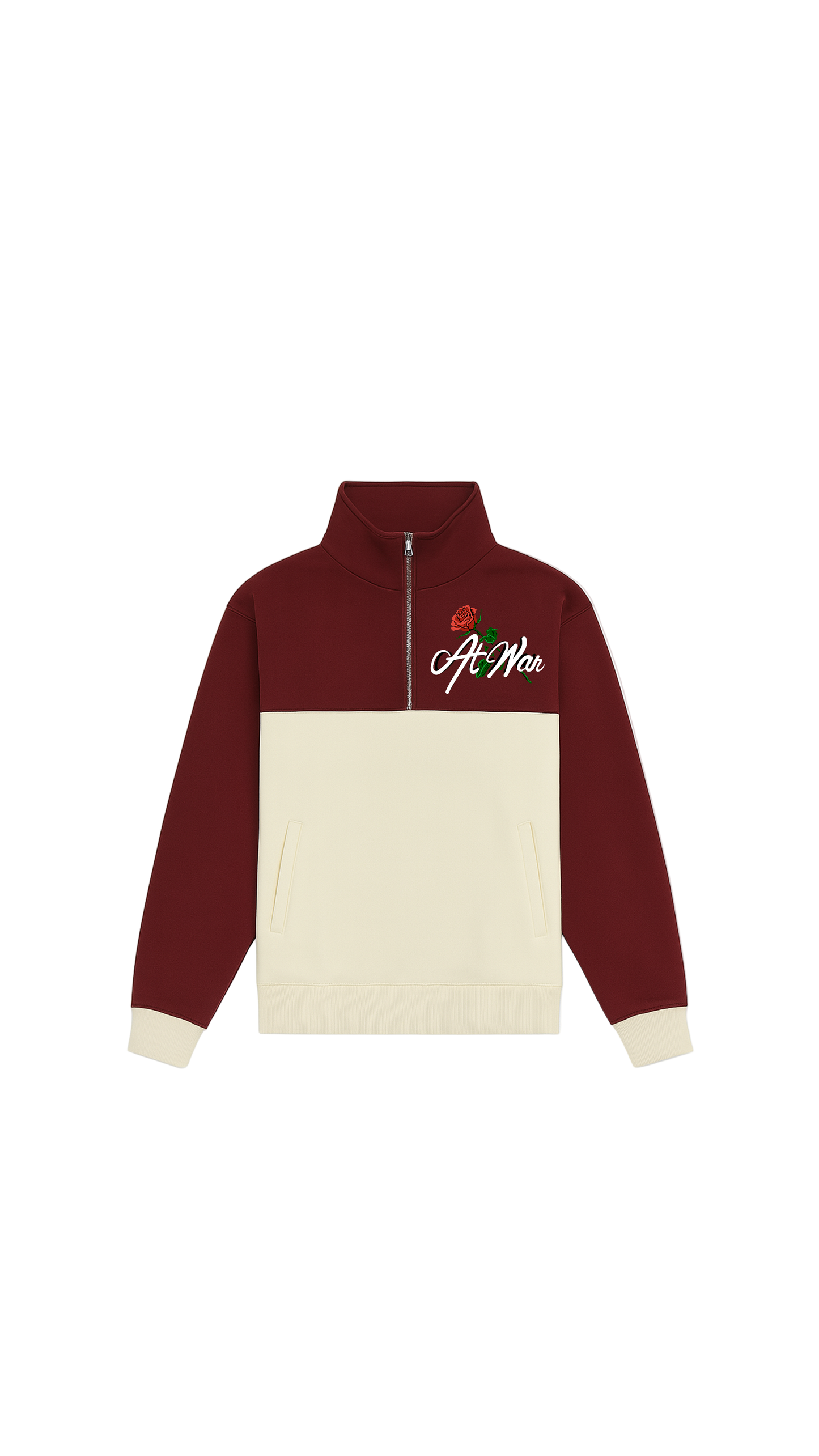Weekender Quarter Zip Sweatshirt (MAROON)