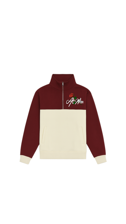 Weekender Quarter Zip Sweatshirt (MAROON)