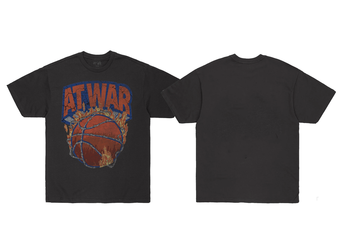Vintage Knicks Logo Flip T-Shirt (BLACK)