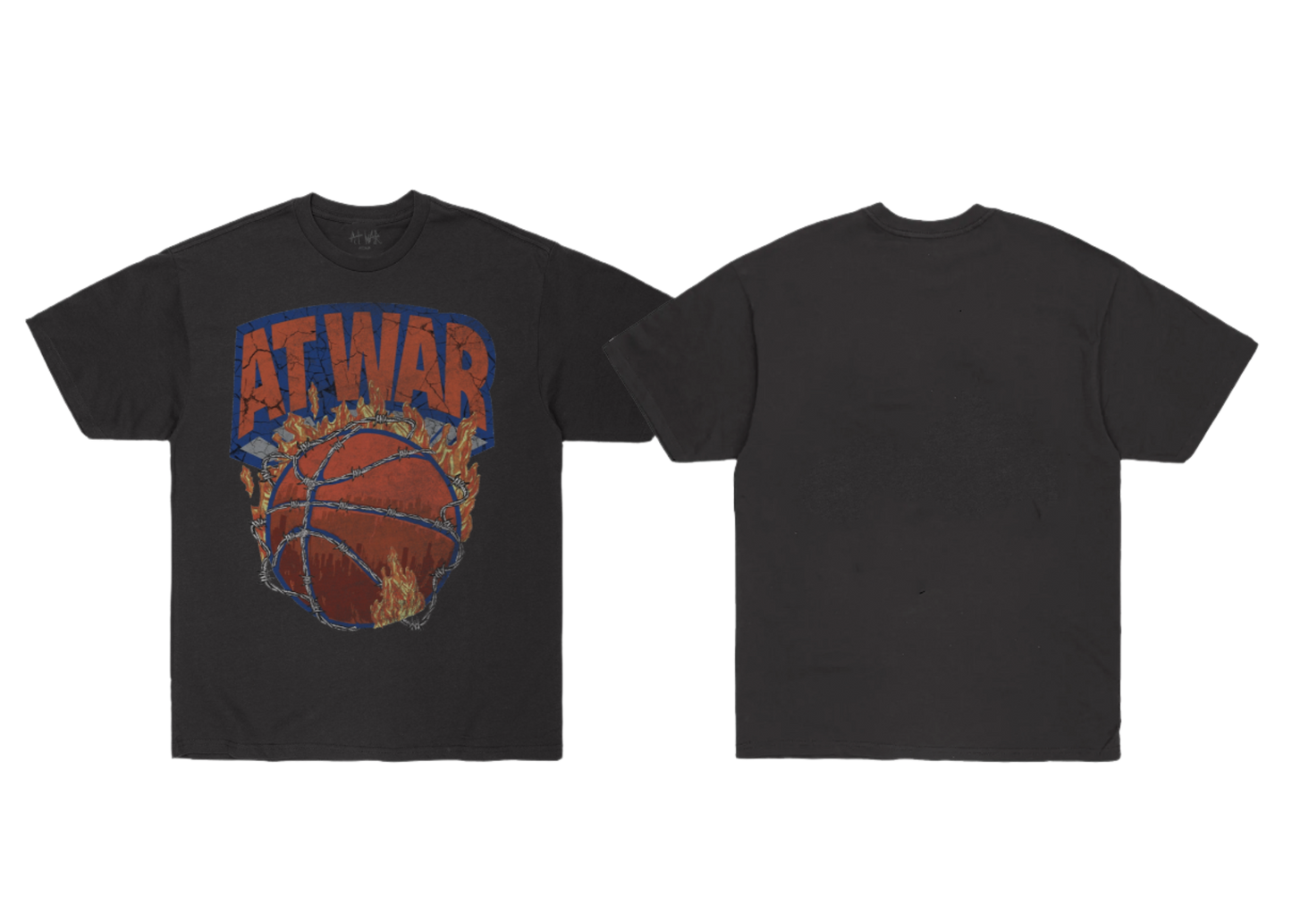 Vintage Knicks Logo Flip T-Shirt (BLACK)