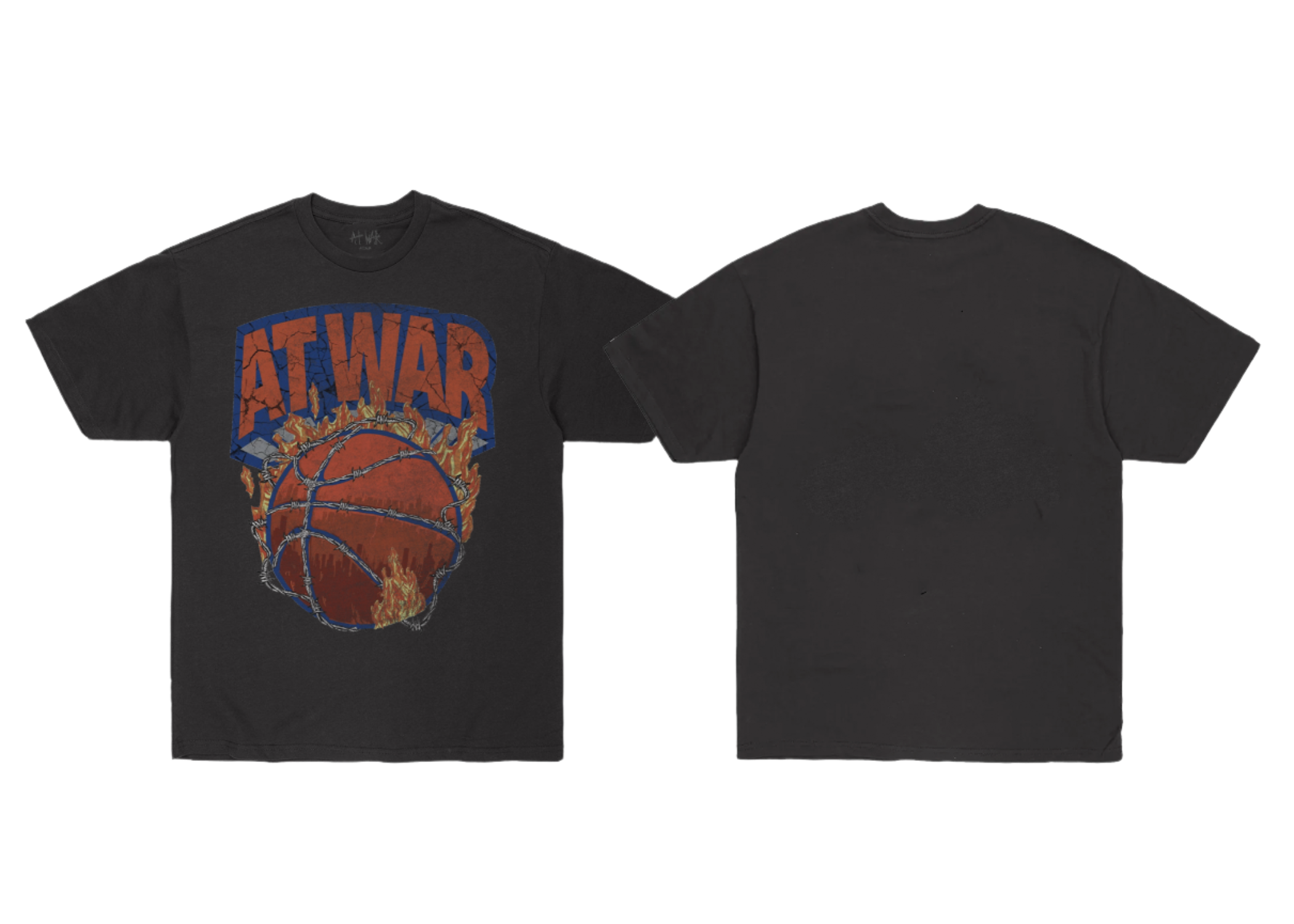 Vintage Knicks Logo Flip T-Shirt (BLACK)