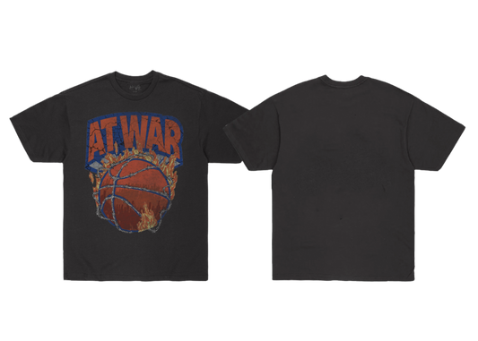 Vintage Knicks Logo Flip T-Shirt (BLACK)