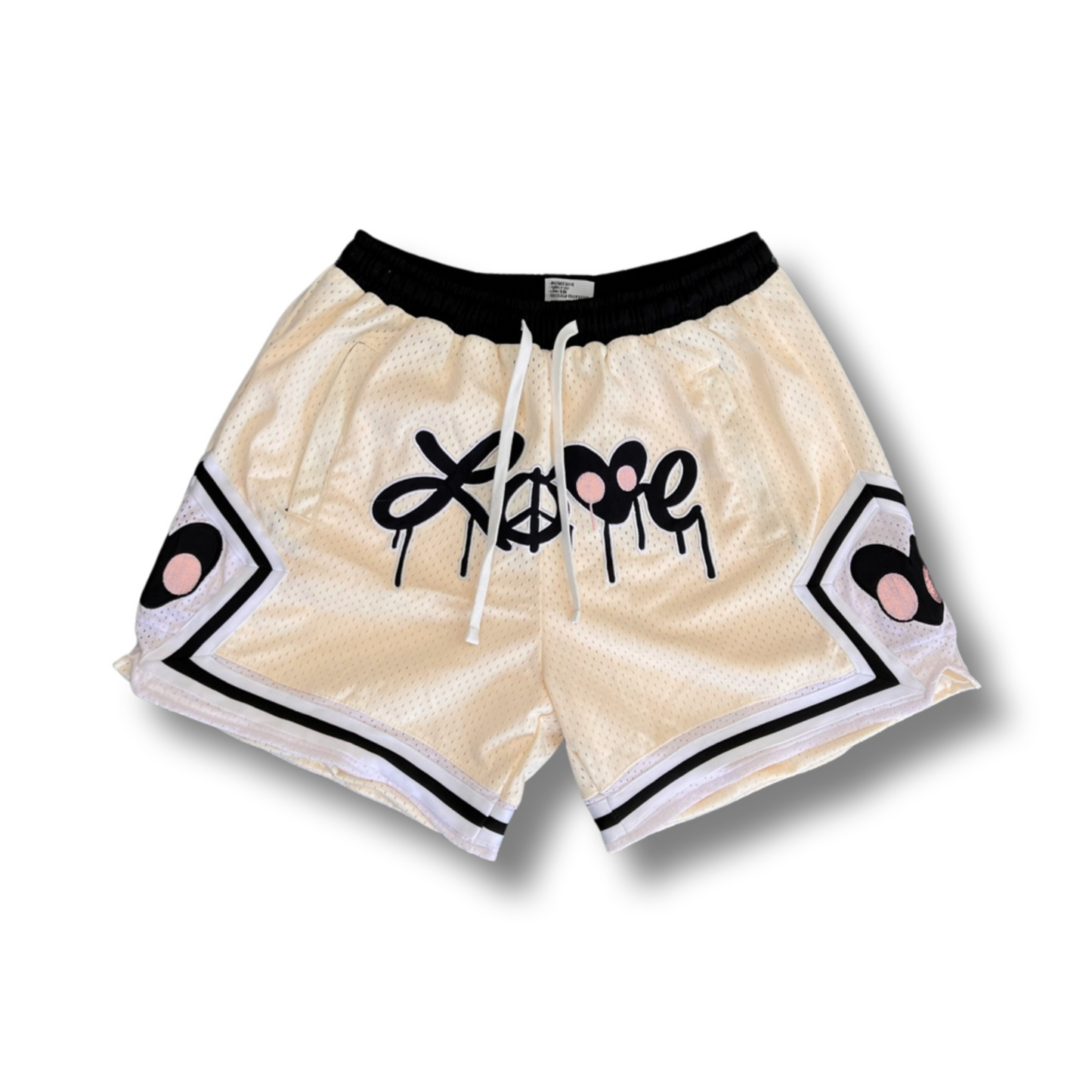 LOVE Basketball Shorts (BUFF WHITE)