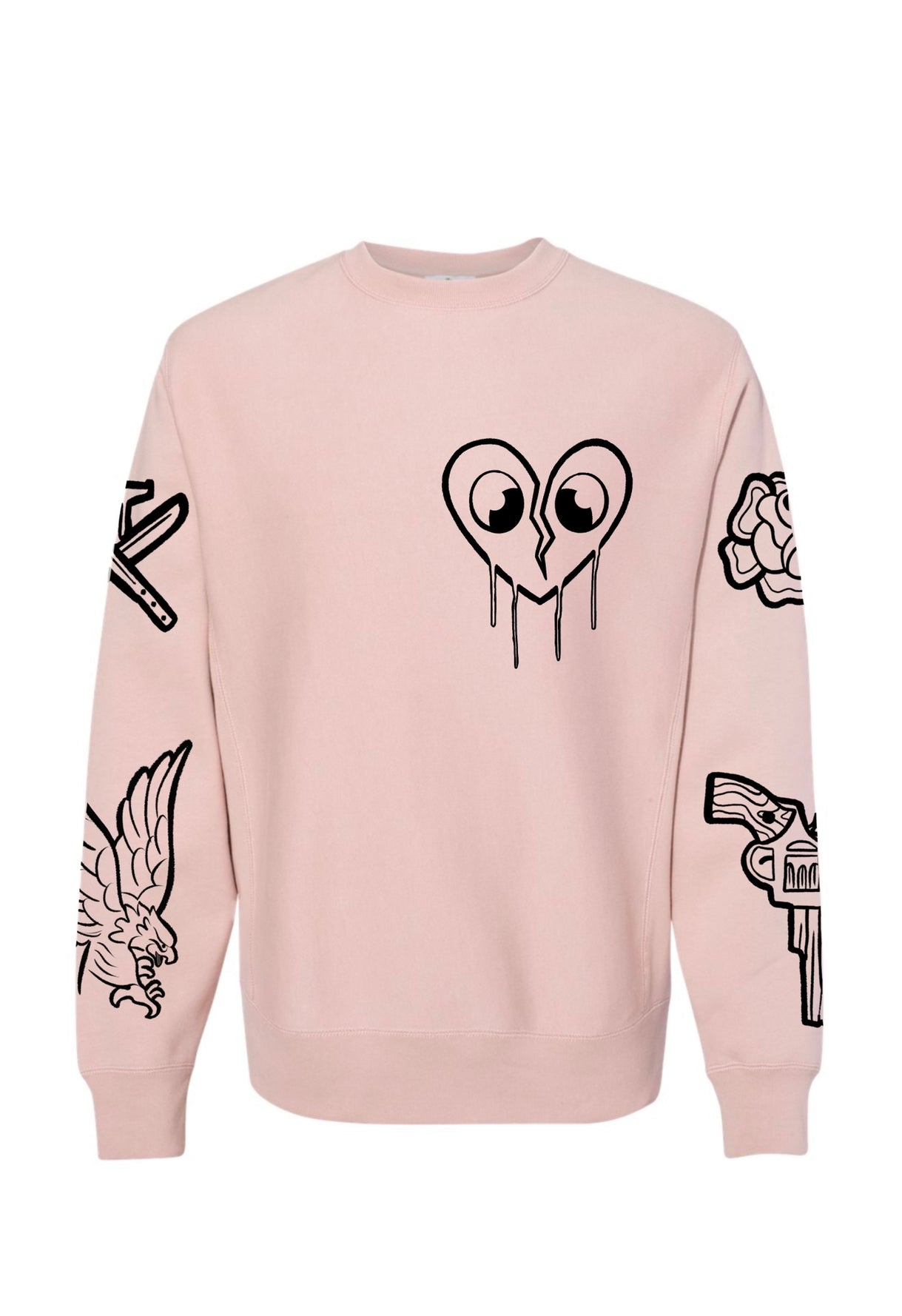 The Tattoo Crewneck (DUSTY PINK)