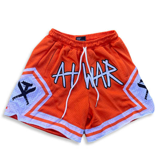 Mesh Basketball Shorts (PUMPKIN ORANGE)