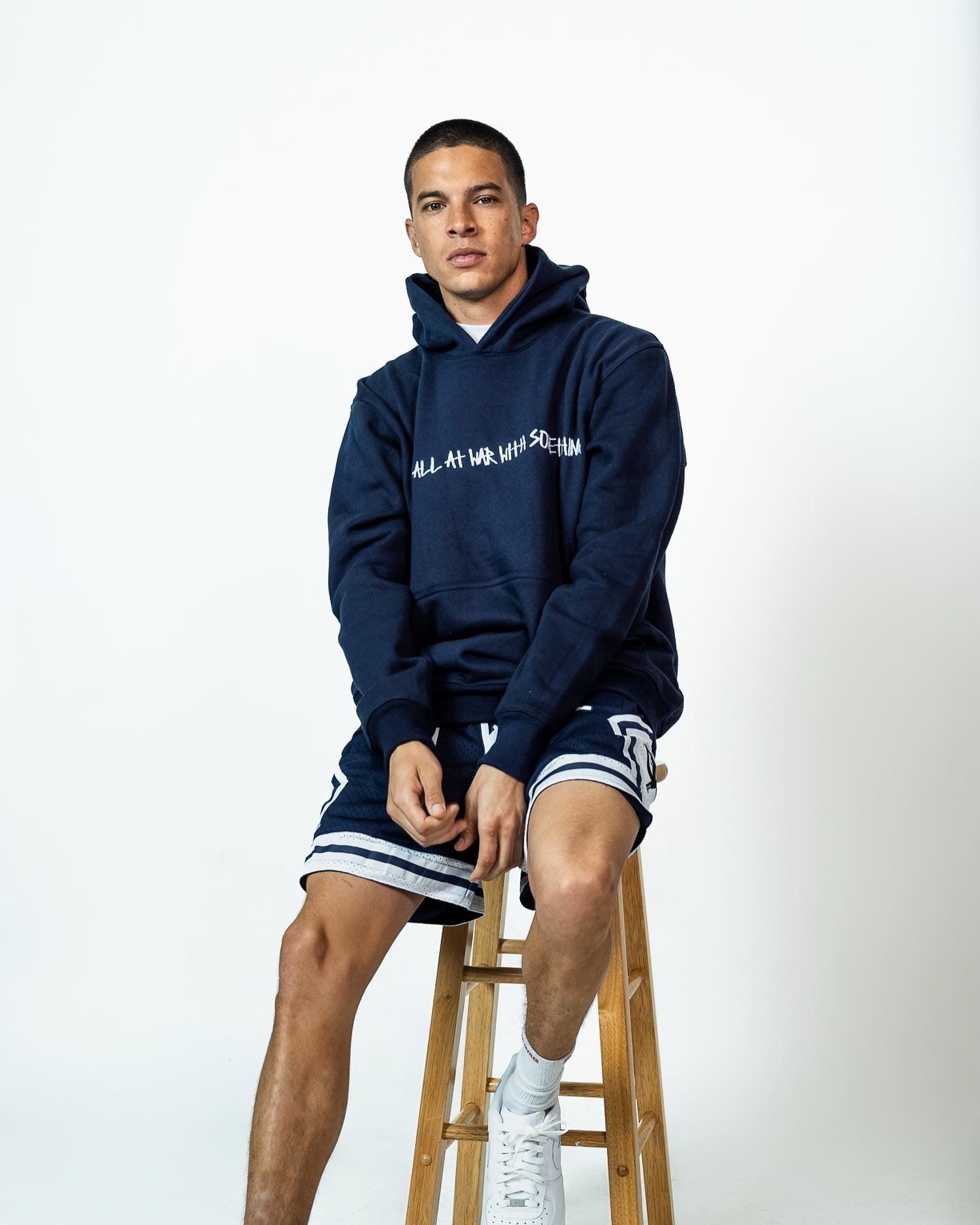 Rose Hoodie (NAVY BLUE)