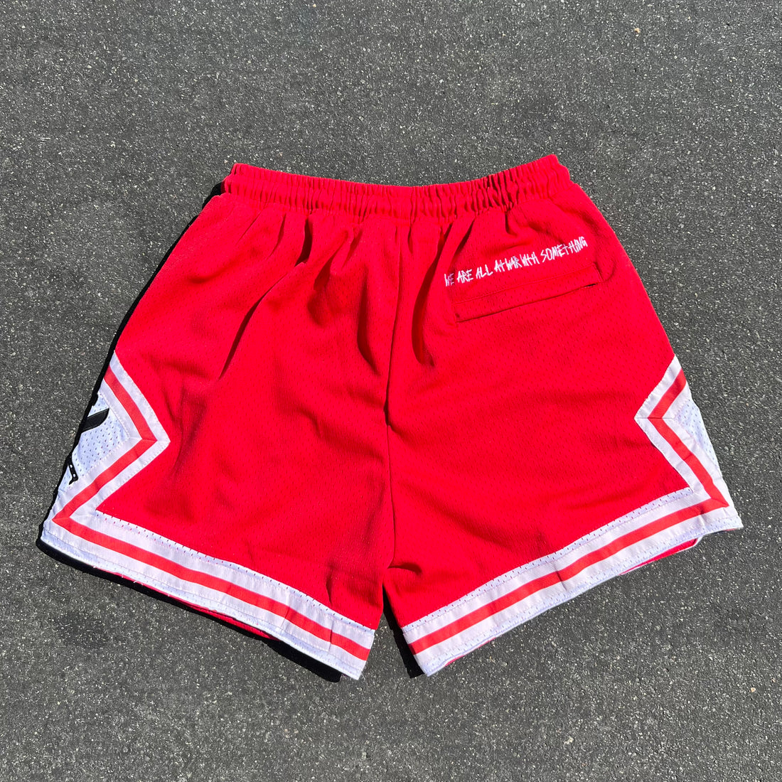 Mesh Basketball Shorts (CHERRY RED)