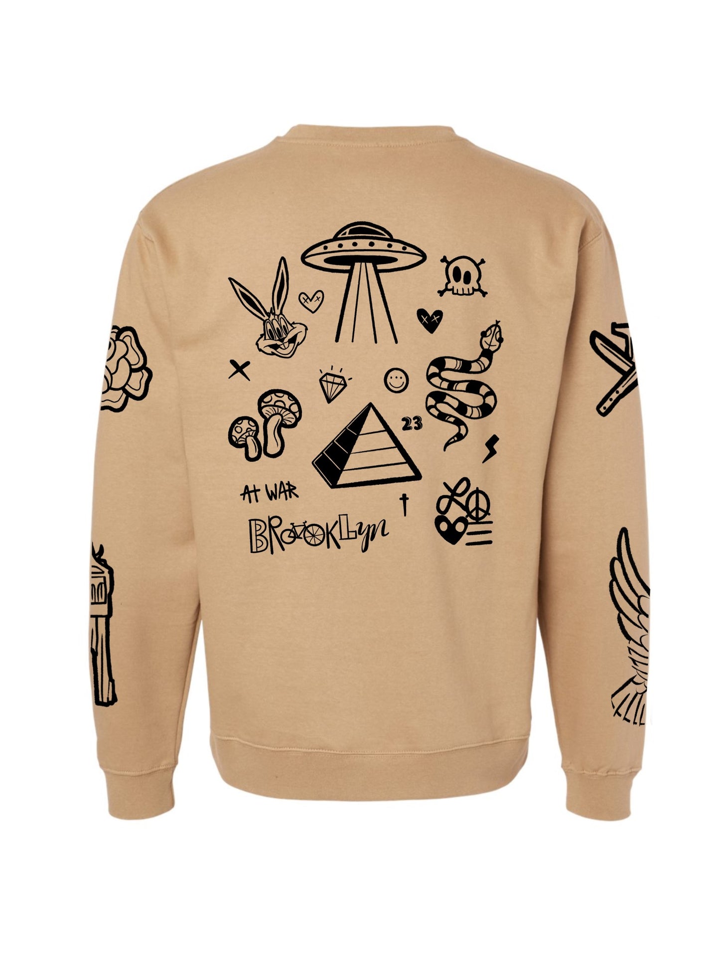 The Tattoo Crewneck (KHAKI)