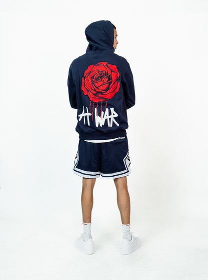 Rose Hoodie (NAVY BLUE)